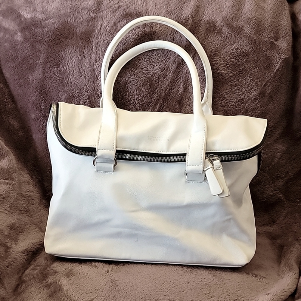 Kenneth Cole Reaction white fold over bag